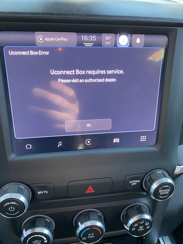 Uconnect Box Requires Service